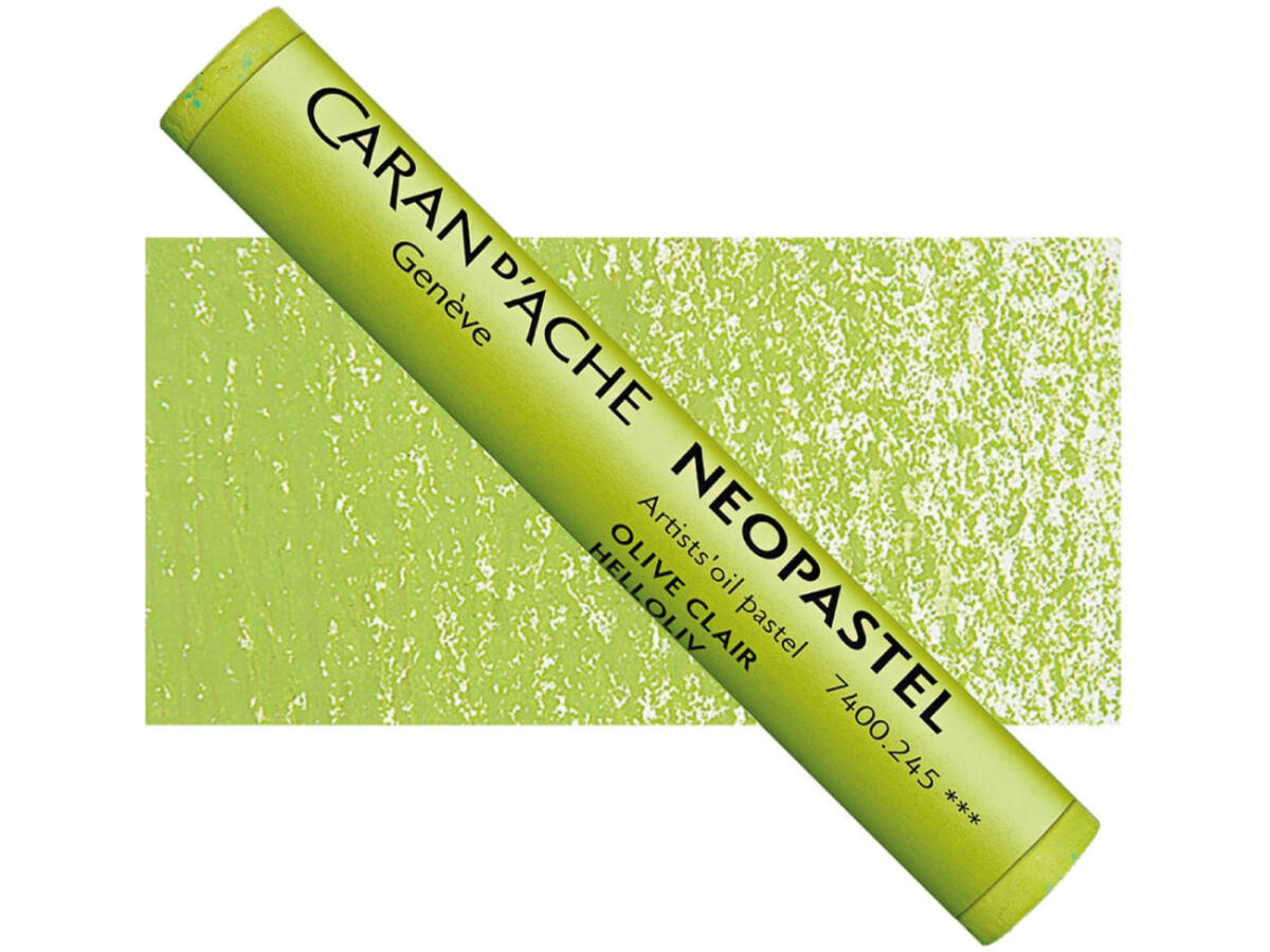 CARAN D'ACHE NEOPASTEL 245 HELL OLIVE 1