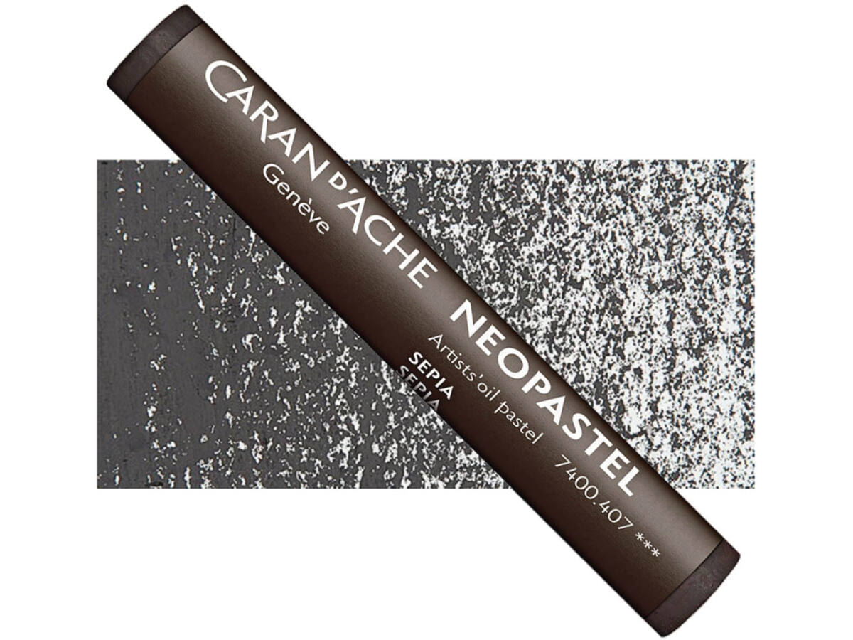 CARAN D'ACHE NEOPASTEL 407 SEPIA 1