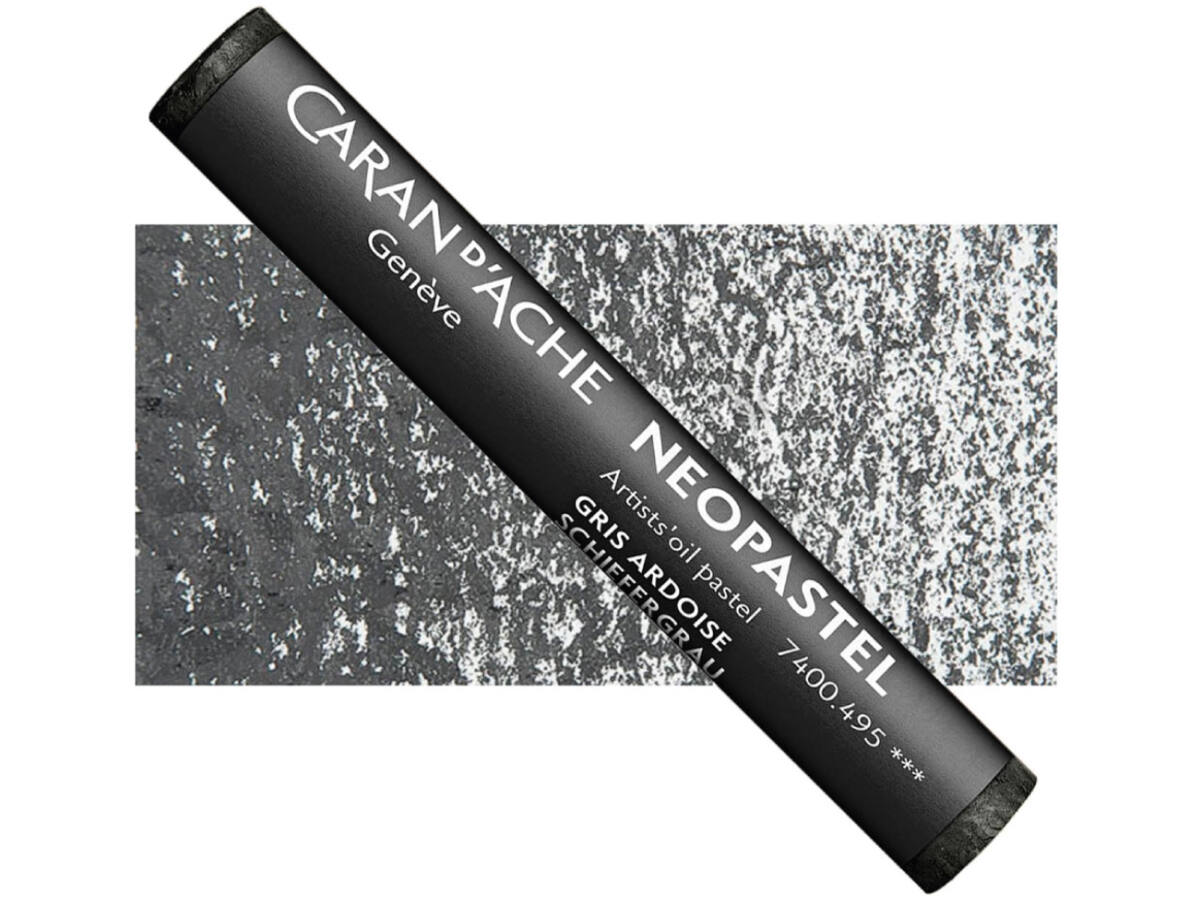 CARAN D'ACHE NEOPASTEL 495 SLATE GRAU 1