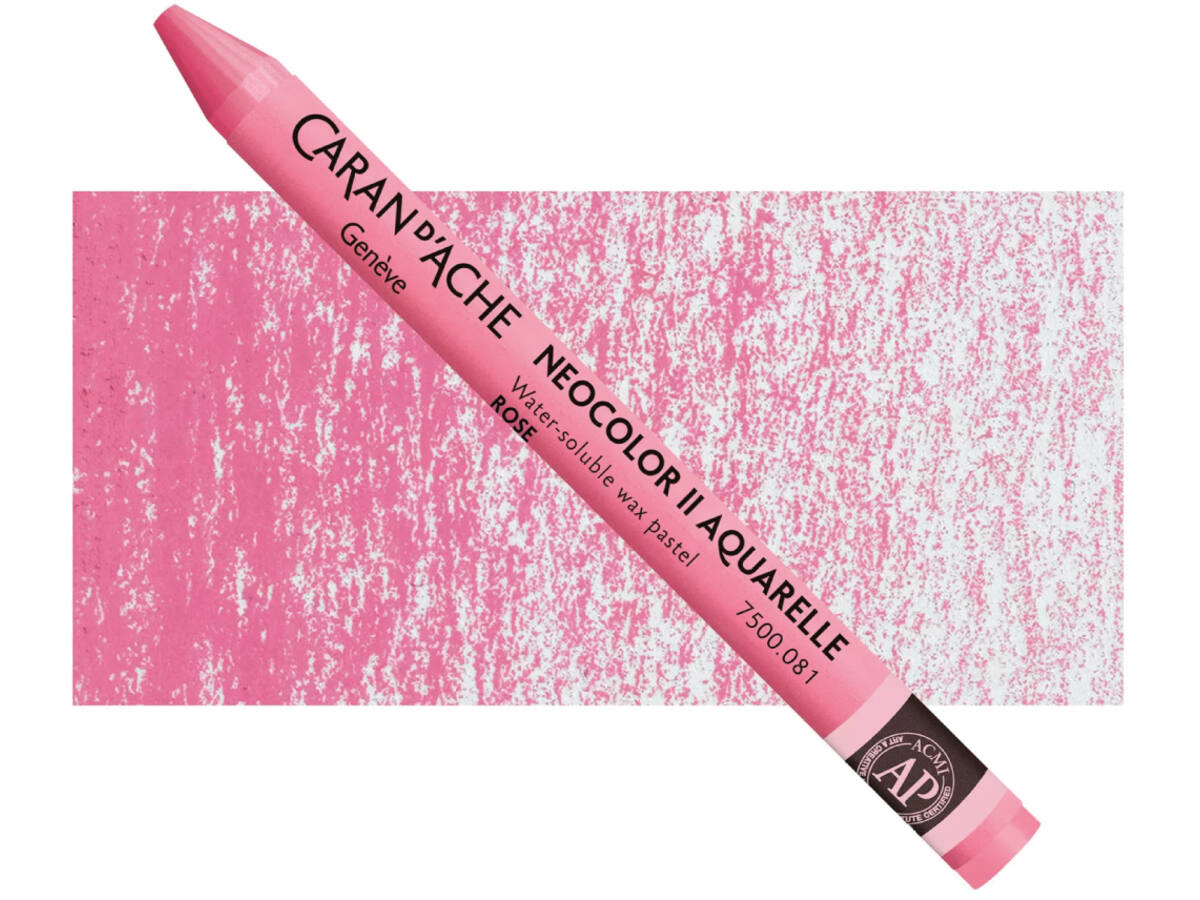NEOCOLOR II WASSERVERMALBARE WACHSMALSTIFTE EINZELN 081 ROSA 1