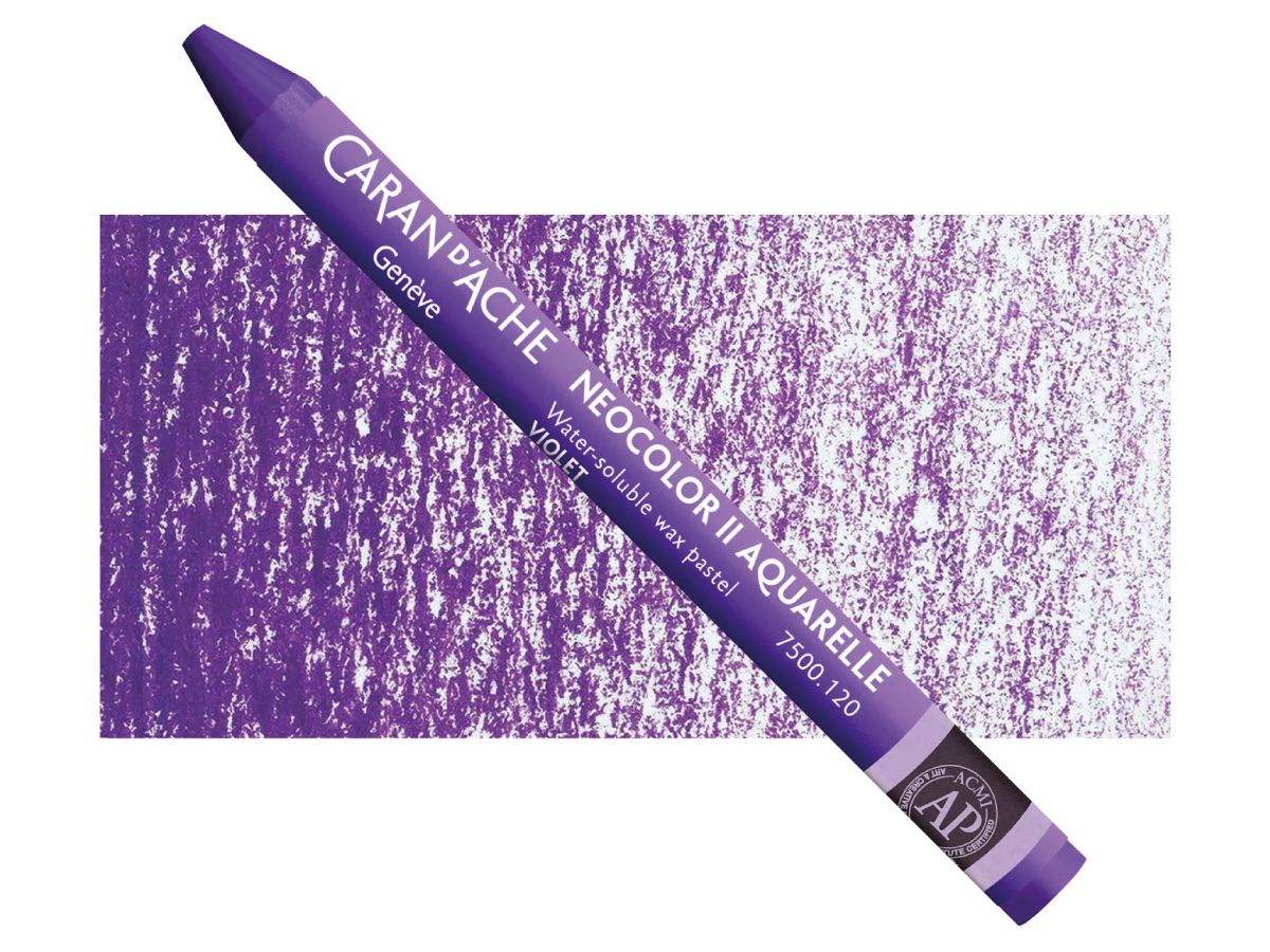 NEOCOLOR II WASSERVERMALBARE WACHSMALSTIFTE EINZELN 120 VIOLETT 1