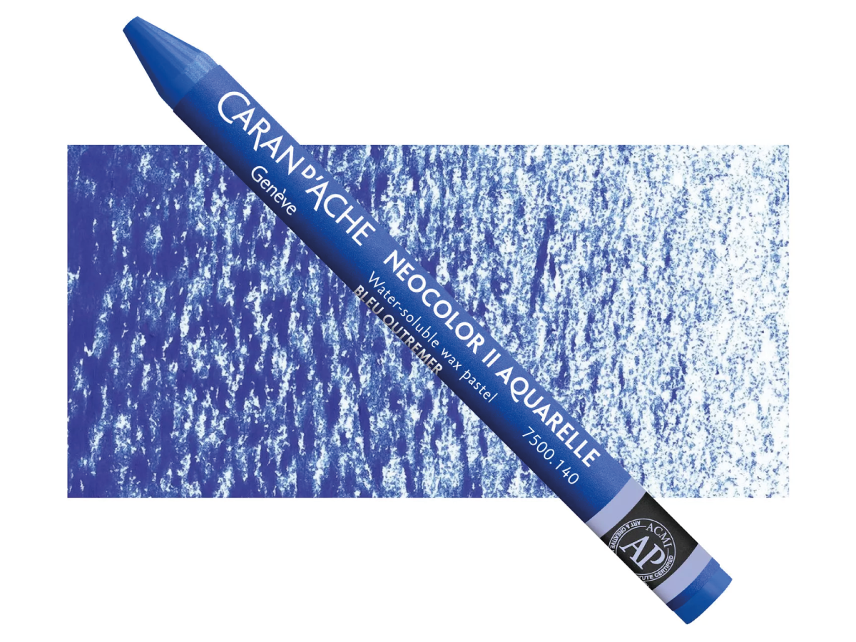 NEOCOLOR II WASSERVERMALBARE WACHSMALSTIFTE EINZELN 140 ULTRAMARINBLAU 1