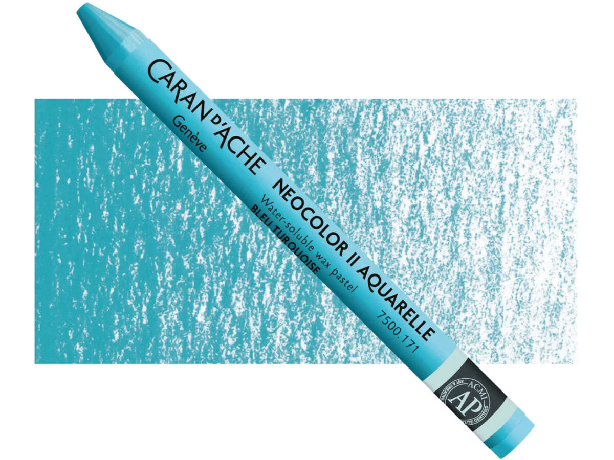 NEOCOLOR II WASSERVERMALBARE WACHSMALSTIFTE EINZELN 171 TÜRKISBLAU 1