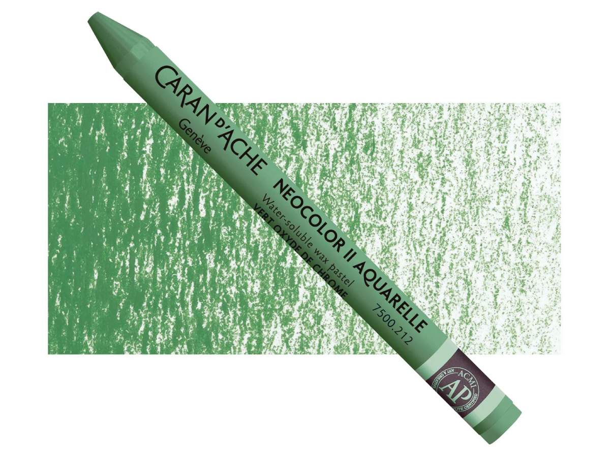 NEOCOLOR II WASSERVERMALBARE WACHSMALSTIFTE EINZELN 212 CHROMOXYDGRÜN 1
