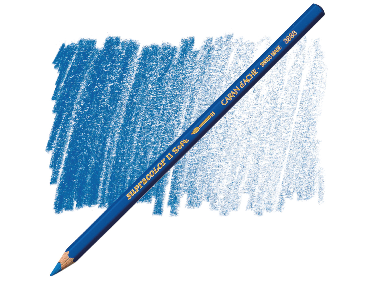 CARAN D'ACHE SUPRACOLOR 370 AQUARELLSTIFT GENTIANBLAU 1