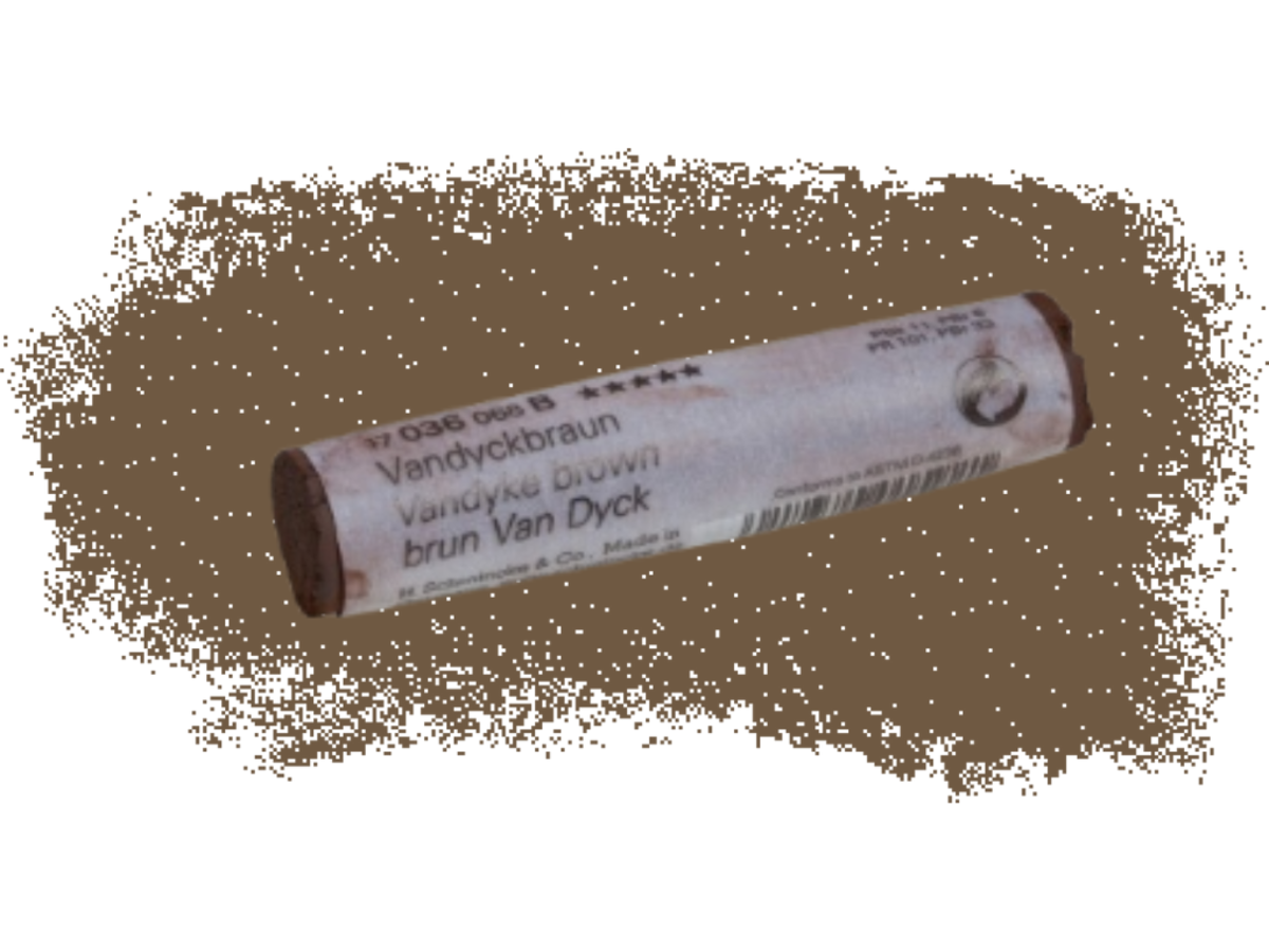 SCHMINCKE WEICHE KÜNSTLER PASTELLFARBE VANDYCKBRAUN 036B 1
