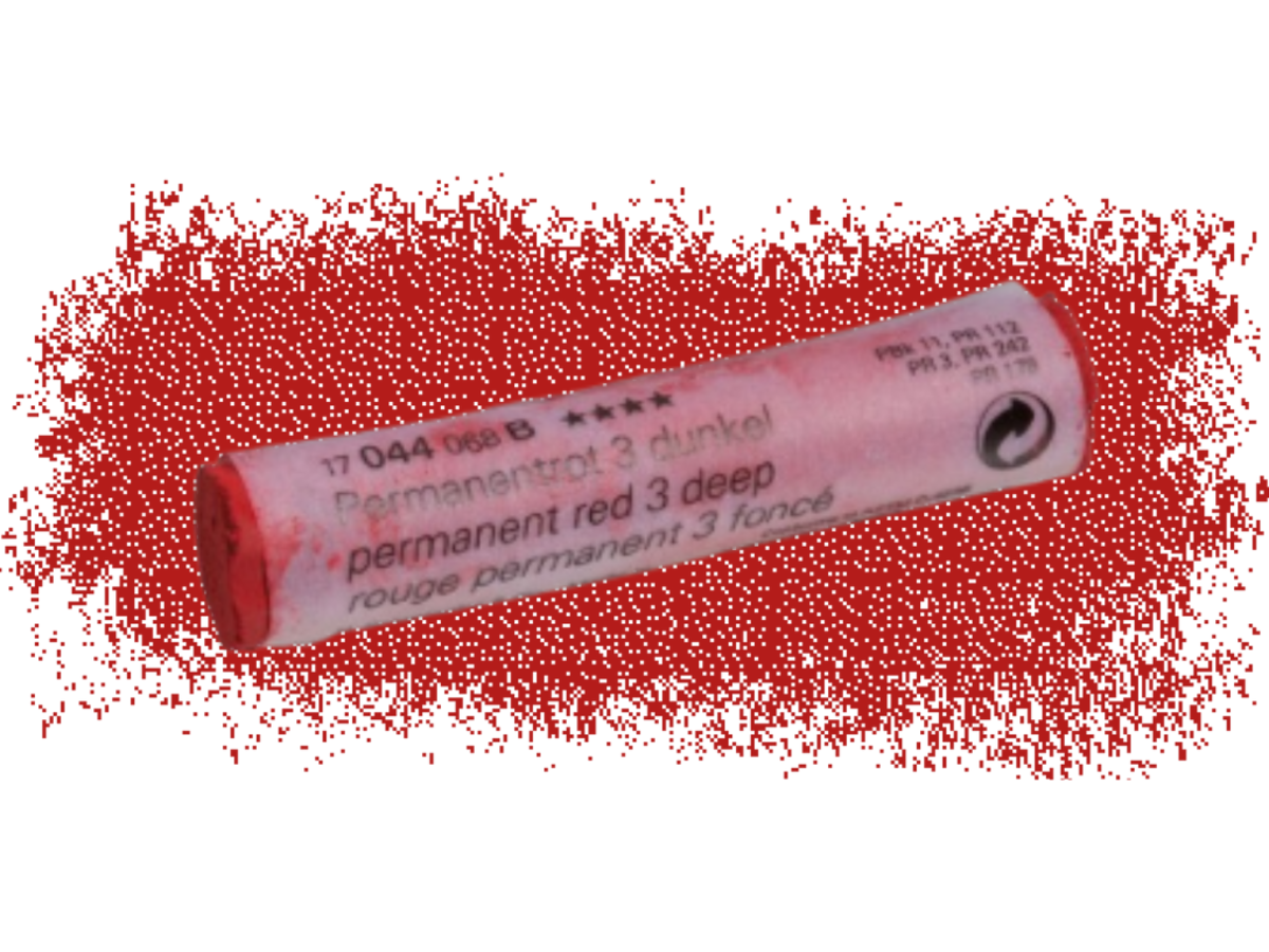 SCHMINCKE WEICHE KÜNSTLER PASTELLFARBE PERMANENTROT 3 DUNKEL 044B 1