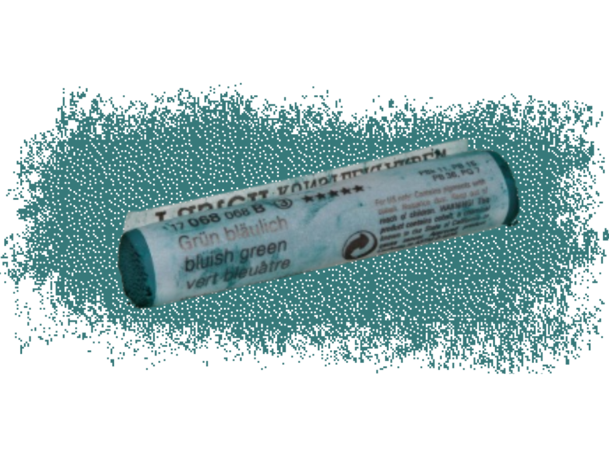SCHMINCKE WEICHE KÜNSTLER PASTELLFARBE GRÜN BLAULICH 068B 1