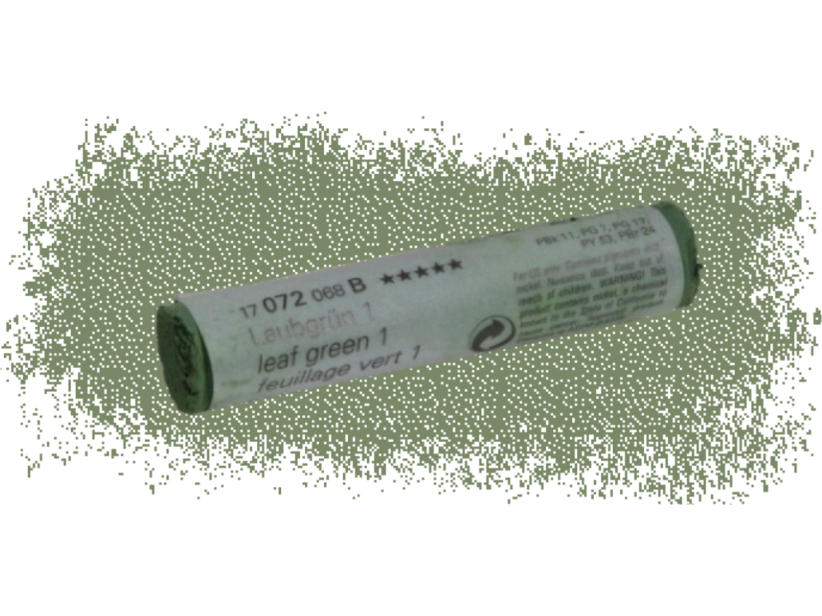 SCHMINCKE WEICHE KÜNSTLER PASTELLFARBE LAUBGRÜN 1 072B 1