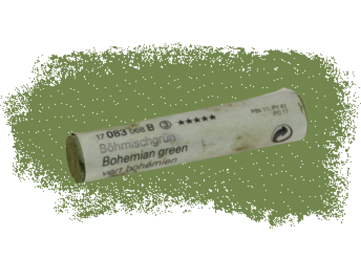SCHMINCKE WEICHE KÜNSTLER PASTELLFARBE BÖHMISCHGRÜN 083B 1