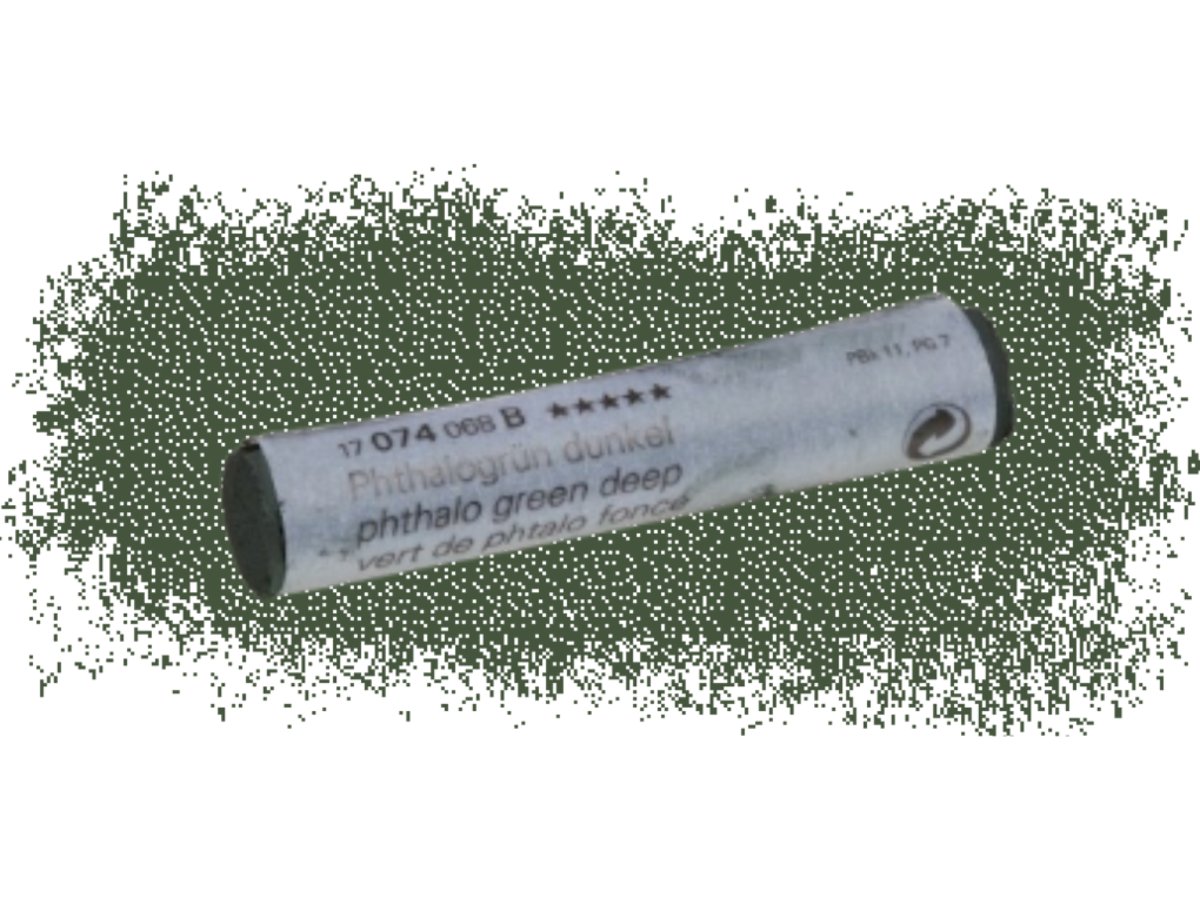 SCHMINCKE WEICHE KÜNSTLER PASTELLFARBE PHTHALOGRÜN DUNKEL 074B 1