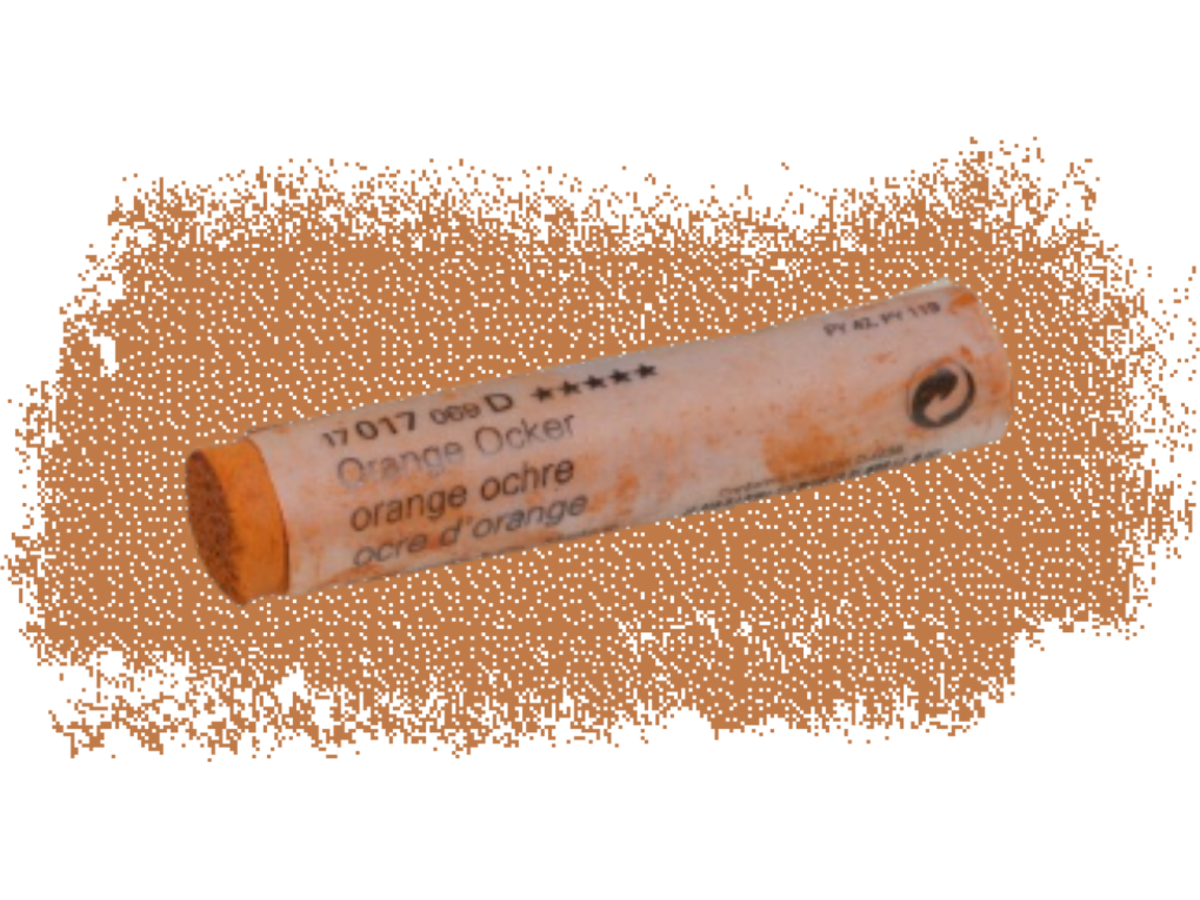 SCHMINCKE WEICHE KÜNSTLER PASTELLFARBE ORANGE OCKER 017D 1