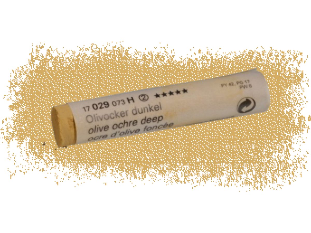 SCHMINCKE WEICHE KÜNSTLER PASTELLFARBE OLIVOCKER DUNKEL 029H 1