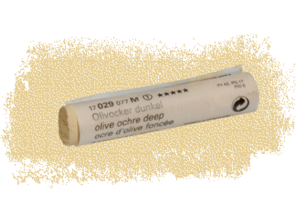 SCHMINCKE WEICHE KÜNSTLER PASTELLFARBE OLIVOCKER DUNKEL 029M 1