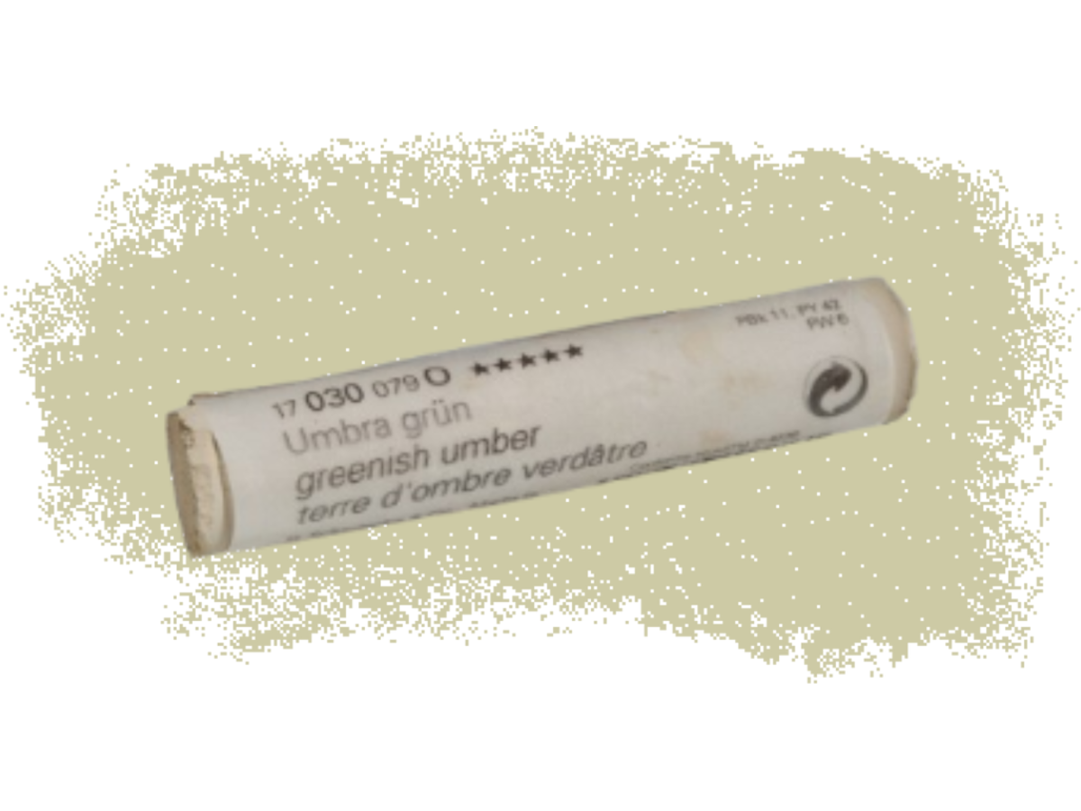 SCHMINCKE WEICHE KÜNSTLER PASTELLFARBE UMBRA GRÜN 030O 1