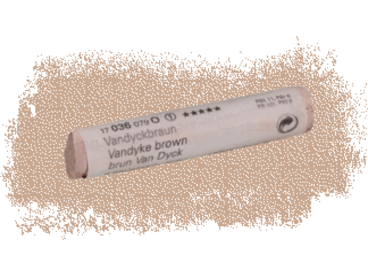 SCHMINCKE WEICHE KÜNSTLER PASTELLFARBE VANDYCKBRAUN 036O 1
