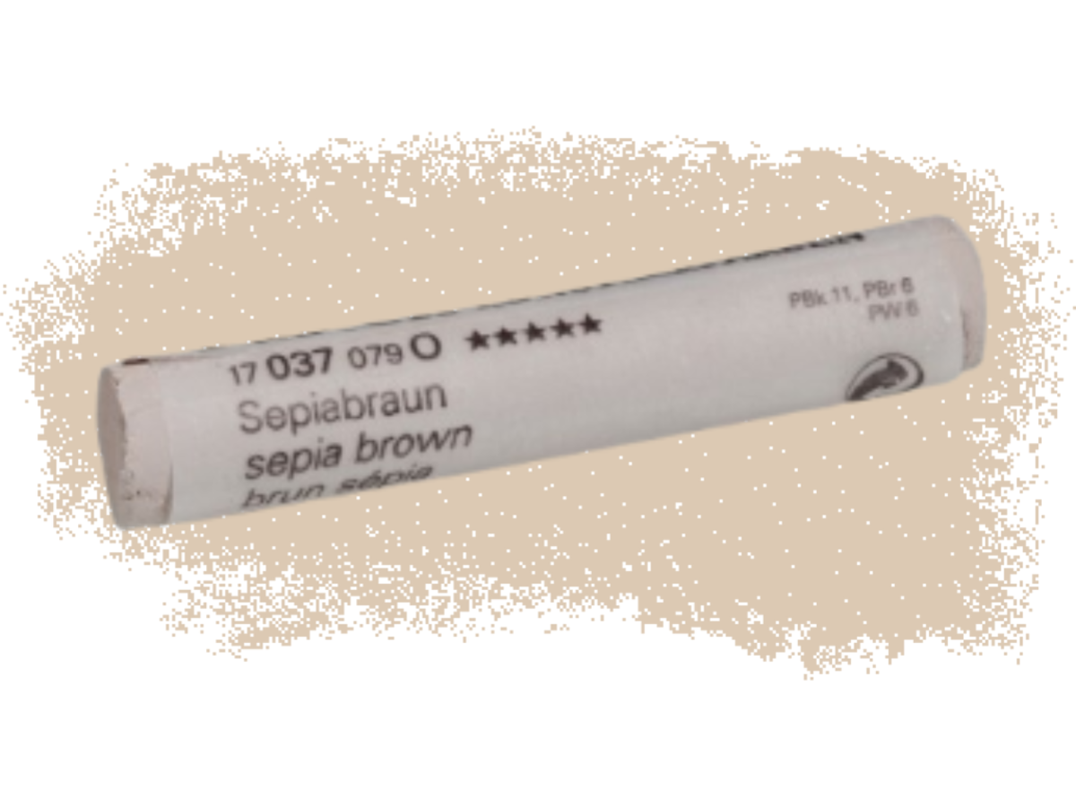 SCHMINCKE WEICHE KÜNSTLER PASTELLFARBE SEPIABRAUN 037O 1