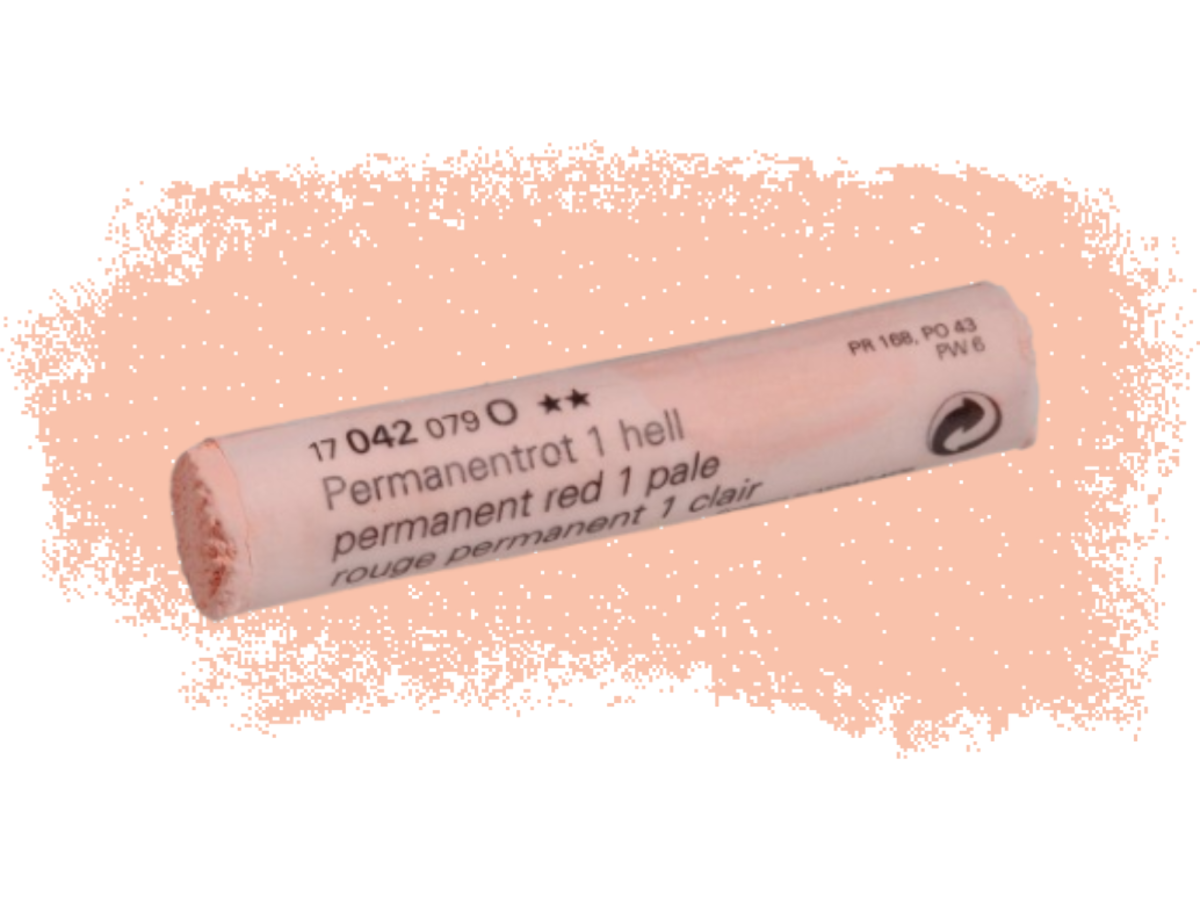 SCHMINCKE WEICHE KÜNSTLER PASTELLFARBE PERMANENTROT 1 HELL 042O 1