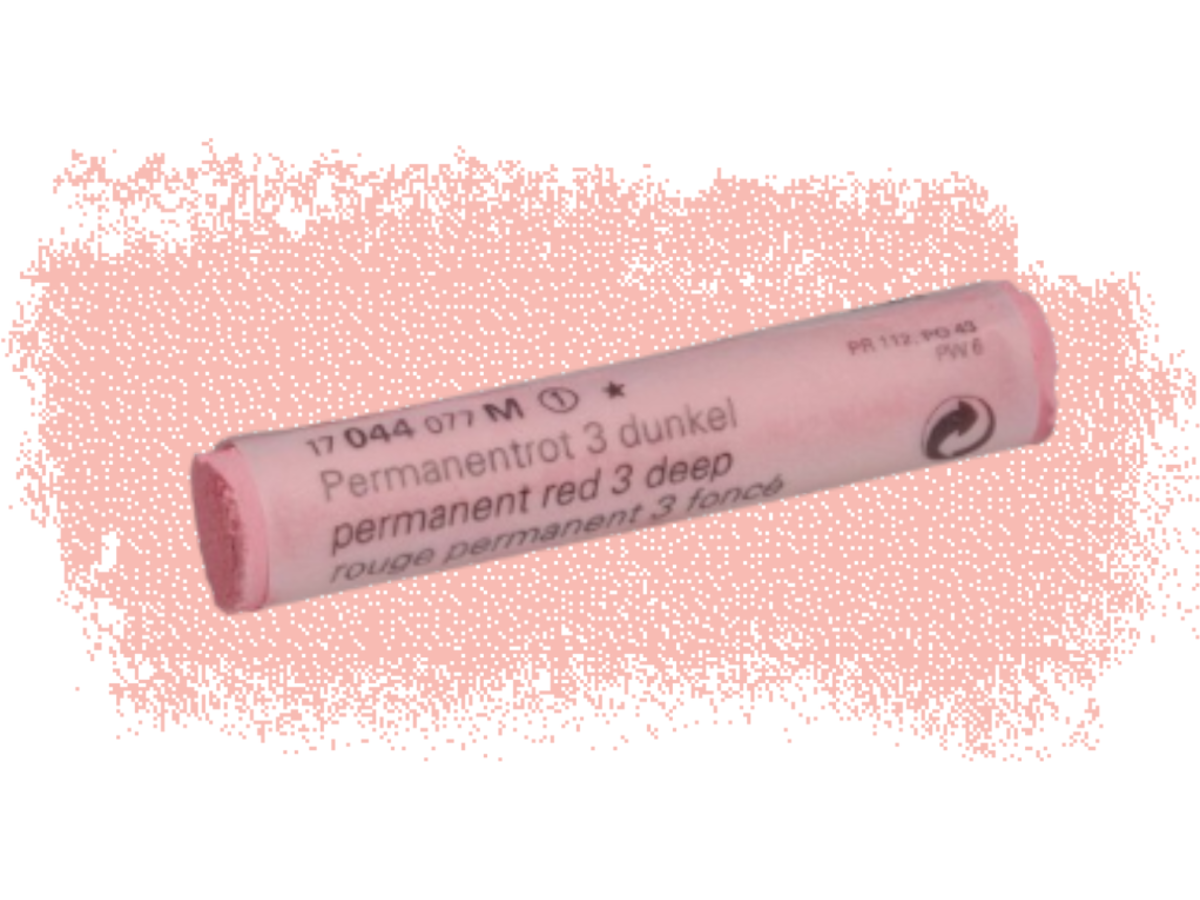SCHMINCKE WEICHE KÜNSTLER PASTELLFARBE PERMANENTROT 3 DUNKEL 044M 1