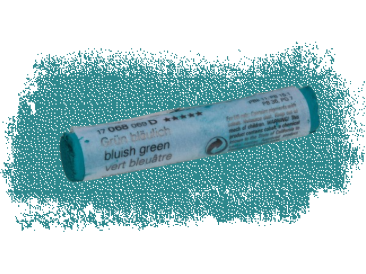 SCHMINCKE WEICHE KÜNSTLER PASTELLFARBE GRÜN BLAULICH 068D 1