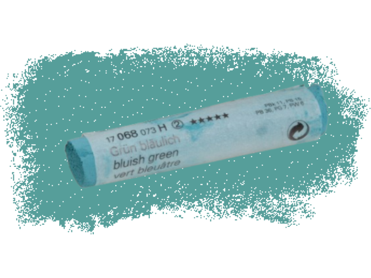 SCHMINCKE WEICHE KÜNSTLER PASTELLFARBE GRÜN BLAULICH 068H 1