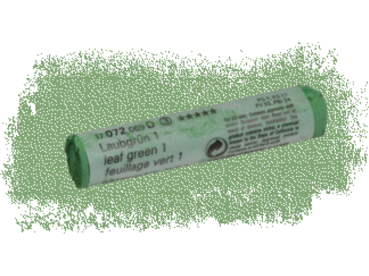 SCHMINCKE WEICHE KÜNSTLER PASTELLFARBE LAUBGRÜN 1 072D 1