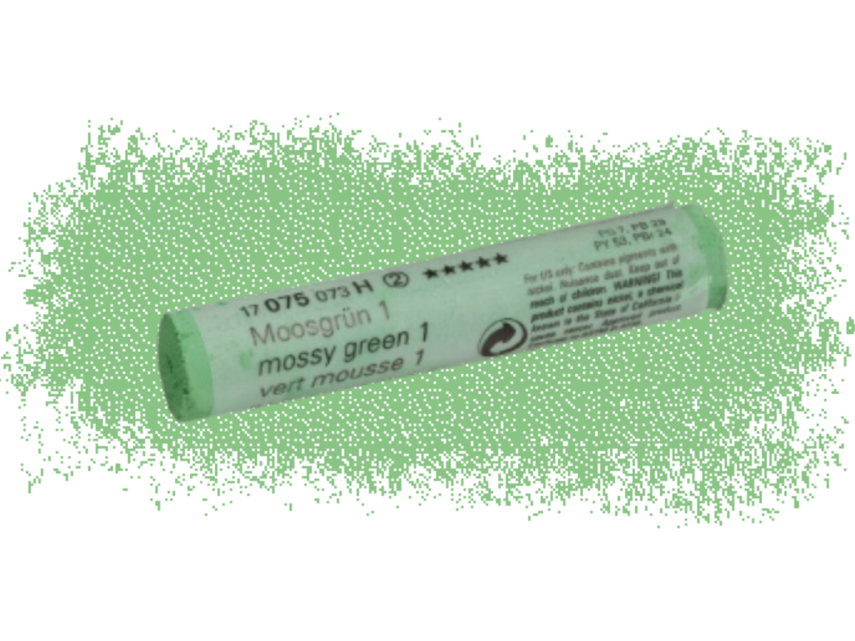 SCHMINCKE WEICHE KÜNSTLER PASTELLFARBE MOOSGRÜN 1 075H 1