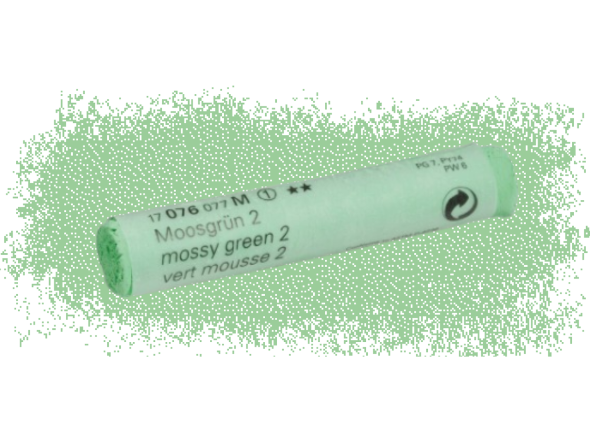 SCHMINCKE WEICHE KÜNSTLER PASTELLFARBE MOOSGRÜN S 076M 1