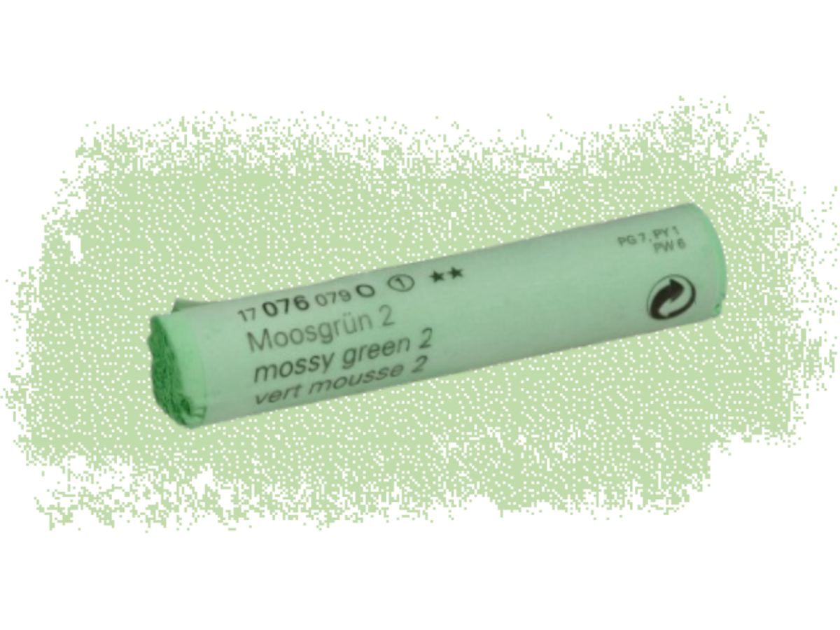 SCHMINCKE WEICHE KÜNSTLER PASTELLFARBE MOOSGRÜN S 076O 1