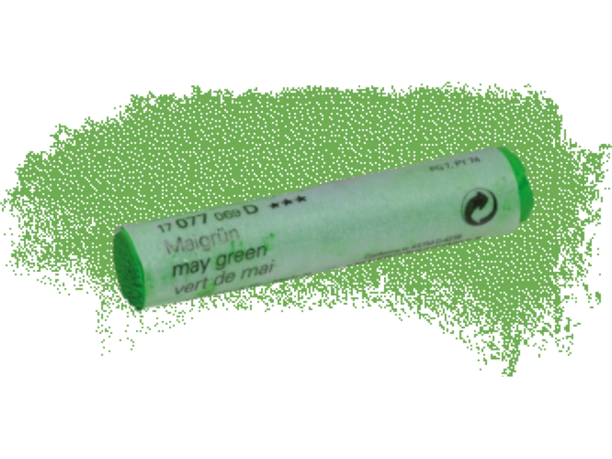 SCHMINCKE WEICHE KÜNSTLER PASTELLFARBE MAIGRÜN 077D 1