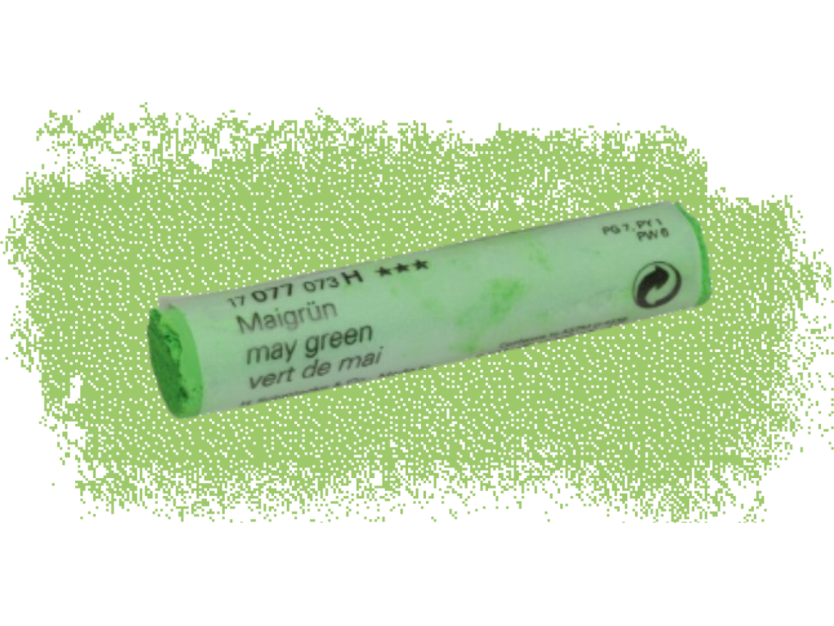 SCHMINCKE WEICHE KÜNSTLER PASTELLFARBE MAIGRÜN 077H 1