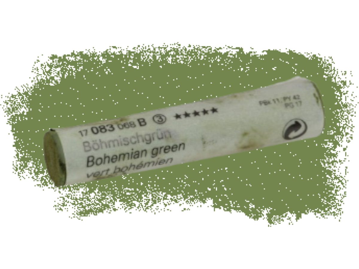 SCHMINCKE WEICHE KÜNSTLER PASTELLFARBE BÖHMISCHGRÜN 083D 1