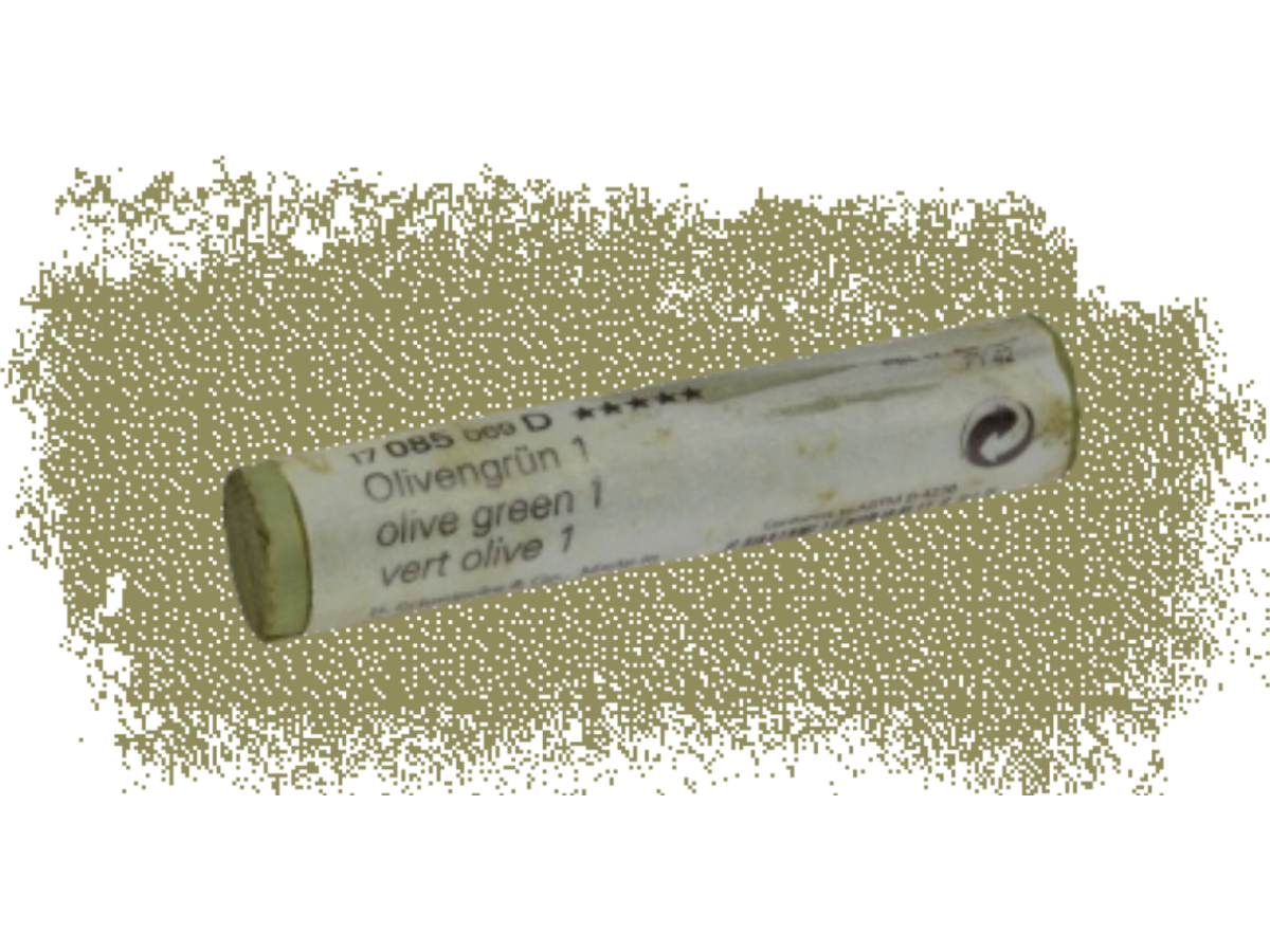 SCHMINCKE WEICHE KÜNSTLER PASTELLFARBE OLIVENGRÜN 1 085D 1
