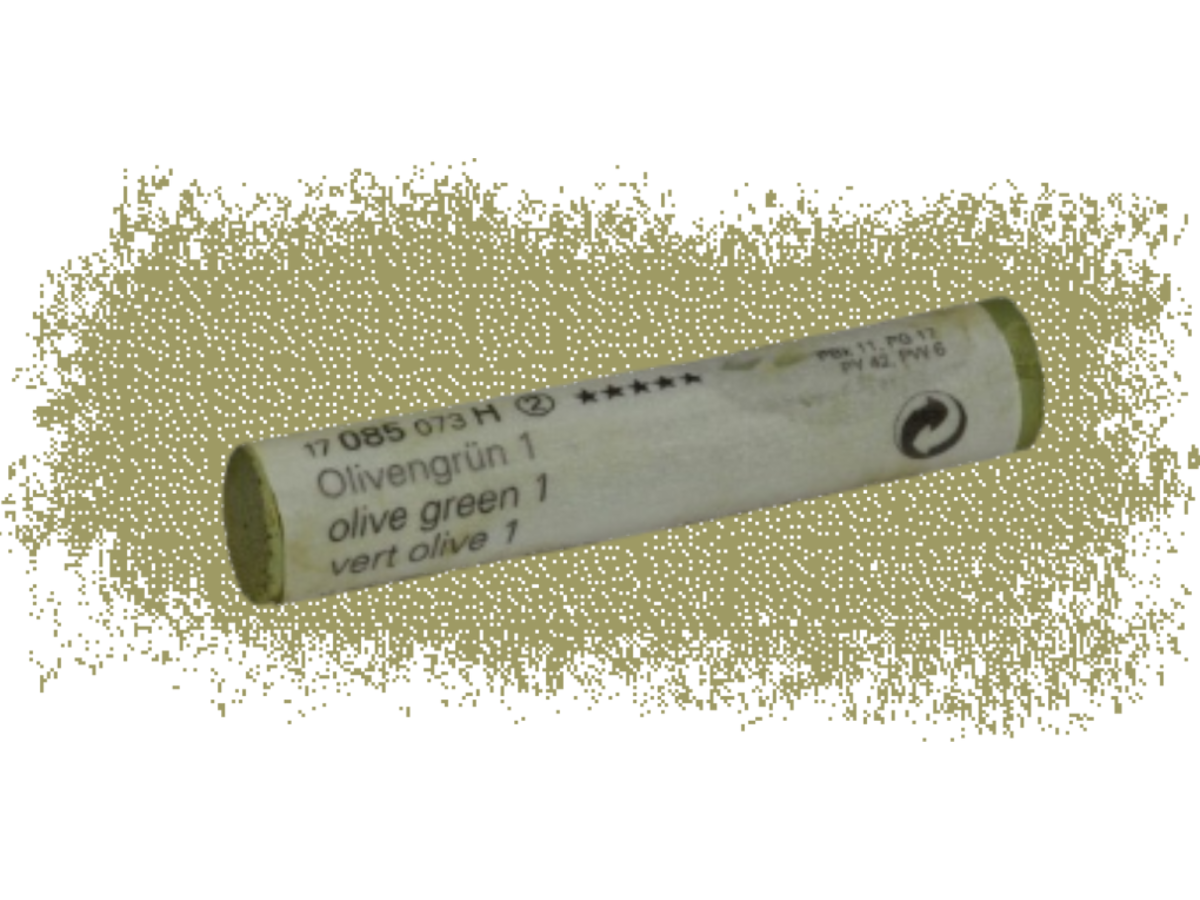 SCHMINCKE WEICHE KÜNSTLER PASTELLFARBE OLIVENGRÜN 1 085H 1