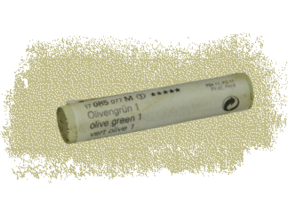 SCHMINCKE WEICHE KÜNSTLER PASTELLFARBE OLIVENGRÜN 1 085M 1