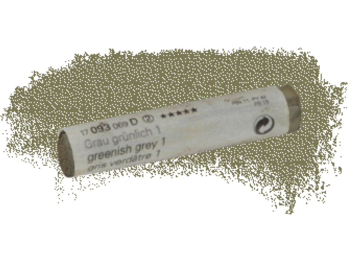SCHMINCKE WEICHE KÜNSTLER PASTELLFARBE GRAU GRÜNLICH 1 093D 1