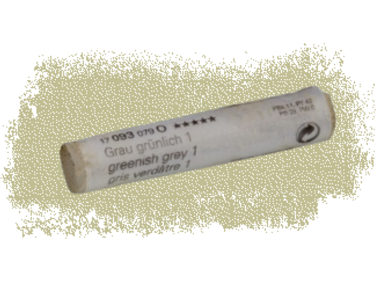 SCHMINCKE WEICHE KÜNSTLER PASTELLFARBE GRAU GRÜNLICH 1 093O 1