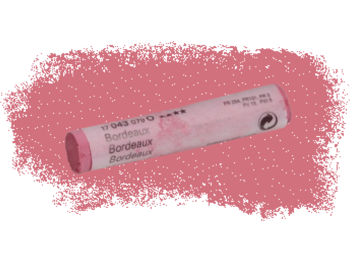 SCHMINCKE WEICHE KÜNSTLER PASTELLFARBE BORDEAUX 043O 1