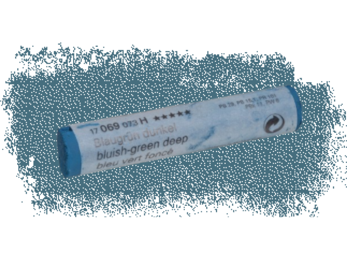 SCHMINCKE WEICHE KÜNSTLER PASTELLFARBE BLAUGRÜN DUNKEL 069H 1