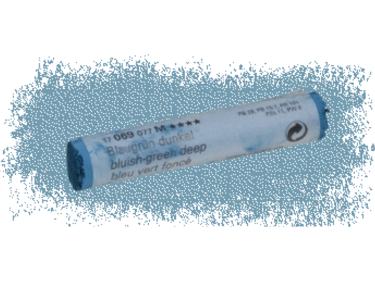SCHMINCKE WEICHE KÜNSTLER PASTELLFARBE BLAUGRÜN DUNKEL 069M 1