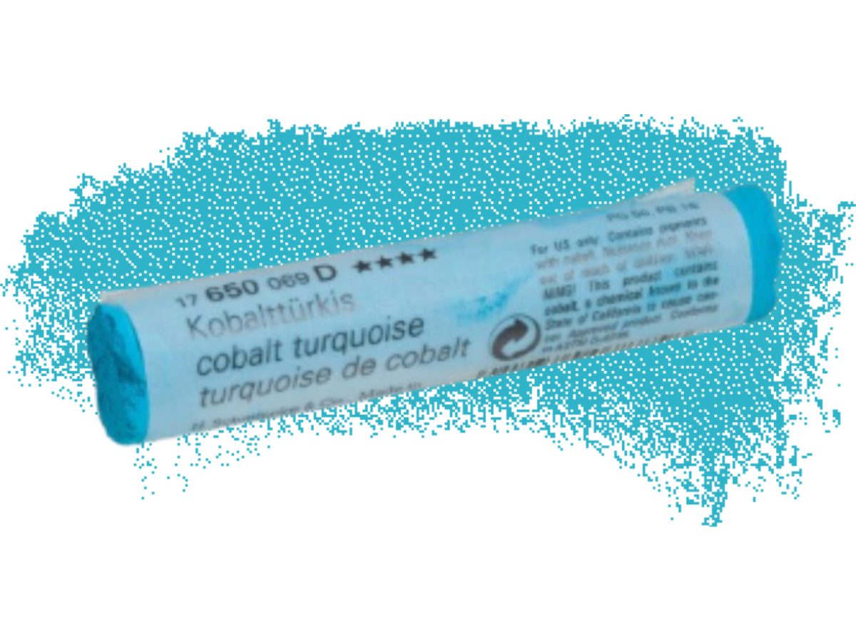 SCHMINCKE WEICHE KÜNSTLER PASTELLFARBE KOBALTTÜRKIS 650D 1