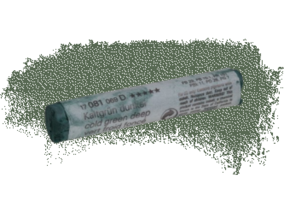 SCHMINCKE WEICHE KÜNSTLER PASTELLFARBE KALTGRÜN DUNKEL 081D 1