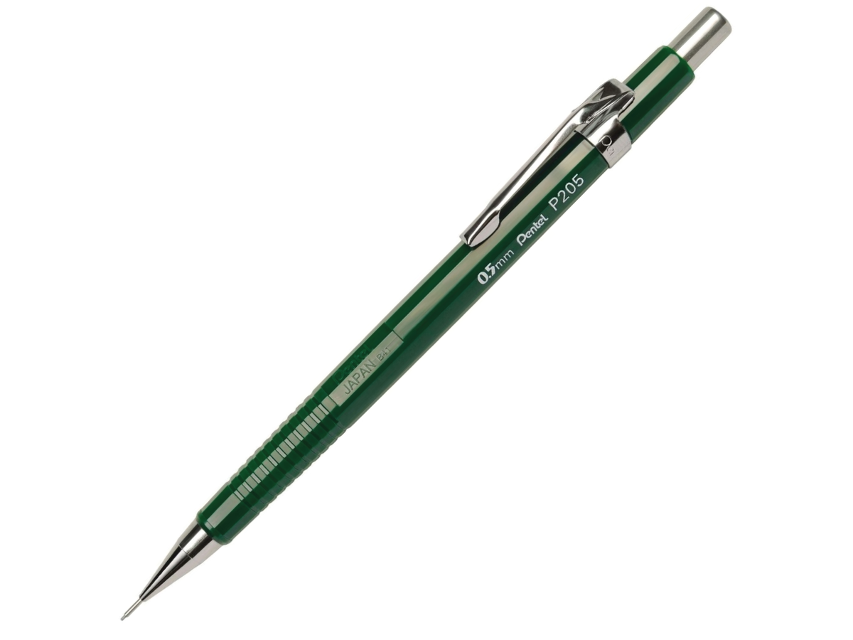 PENTEL DRUCKBLEISTIFT P205 0,5 MM GRÜN 1