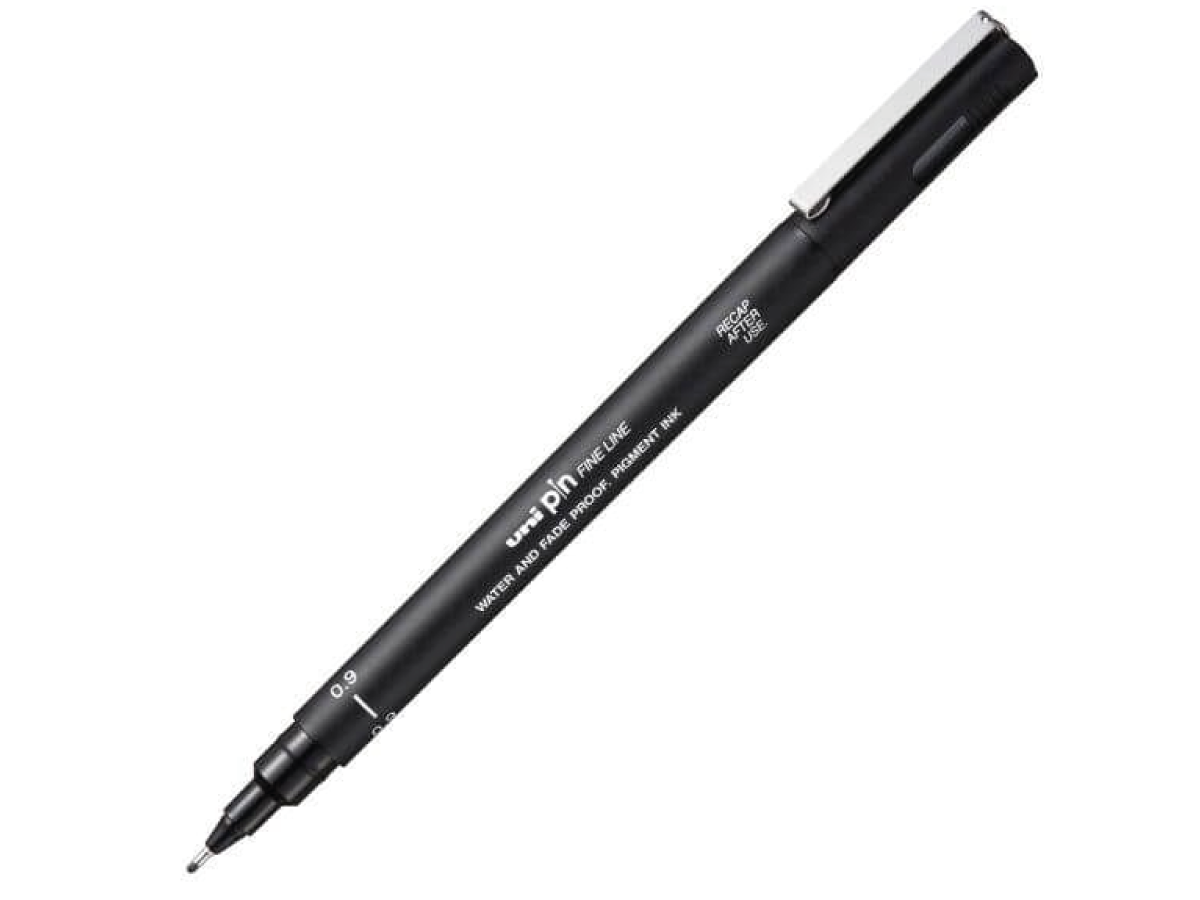 UNI PIN FINELINER 0,9MM ZWART OP=OP 1