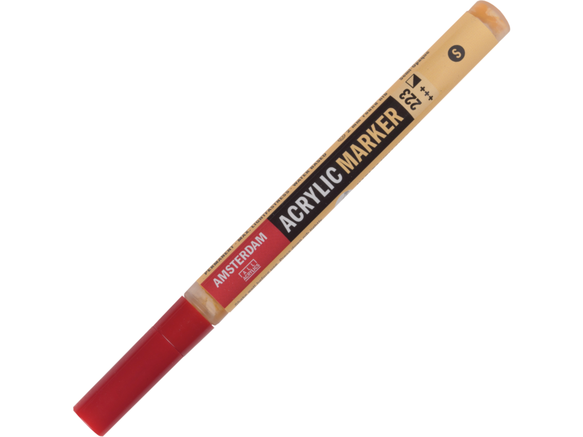 AMSTERDAM ACRYL MARKER 1-2MM RUND NAPELGELB DUNKEL 1
