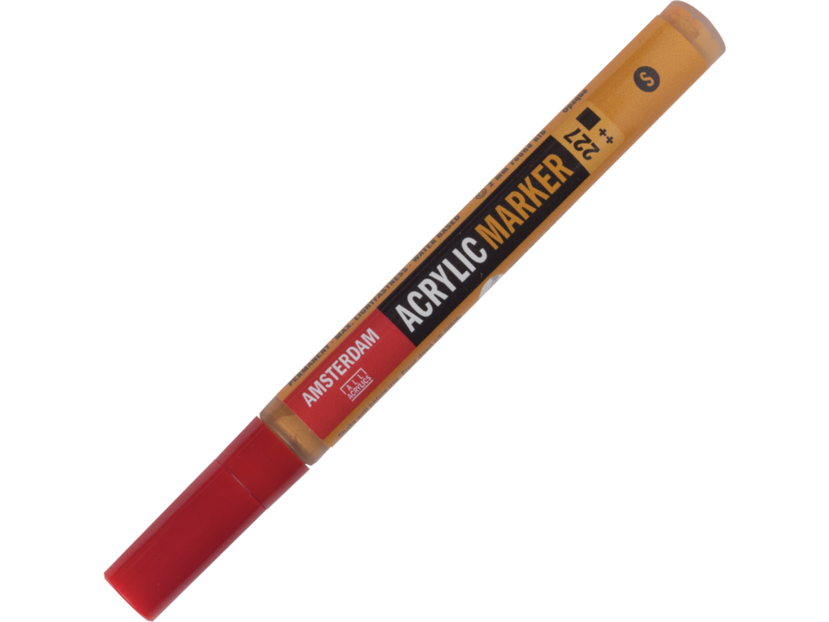 AMSTERDAM ACRYL MARKER 1-2MM RUND GELBER OCKER 1