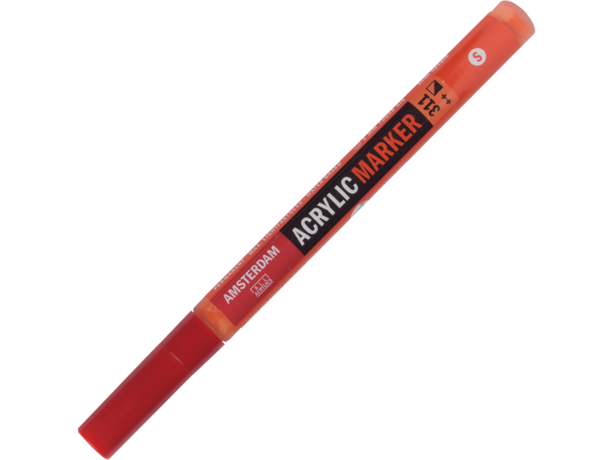 AMSTERDAM ACRYL MARKER 1-2MM RUND ZINNOBER 1