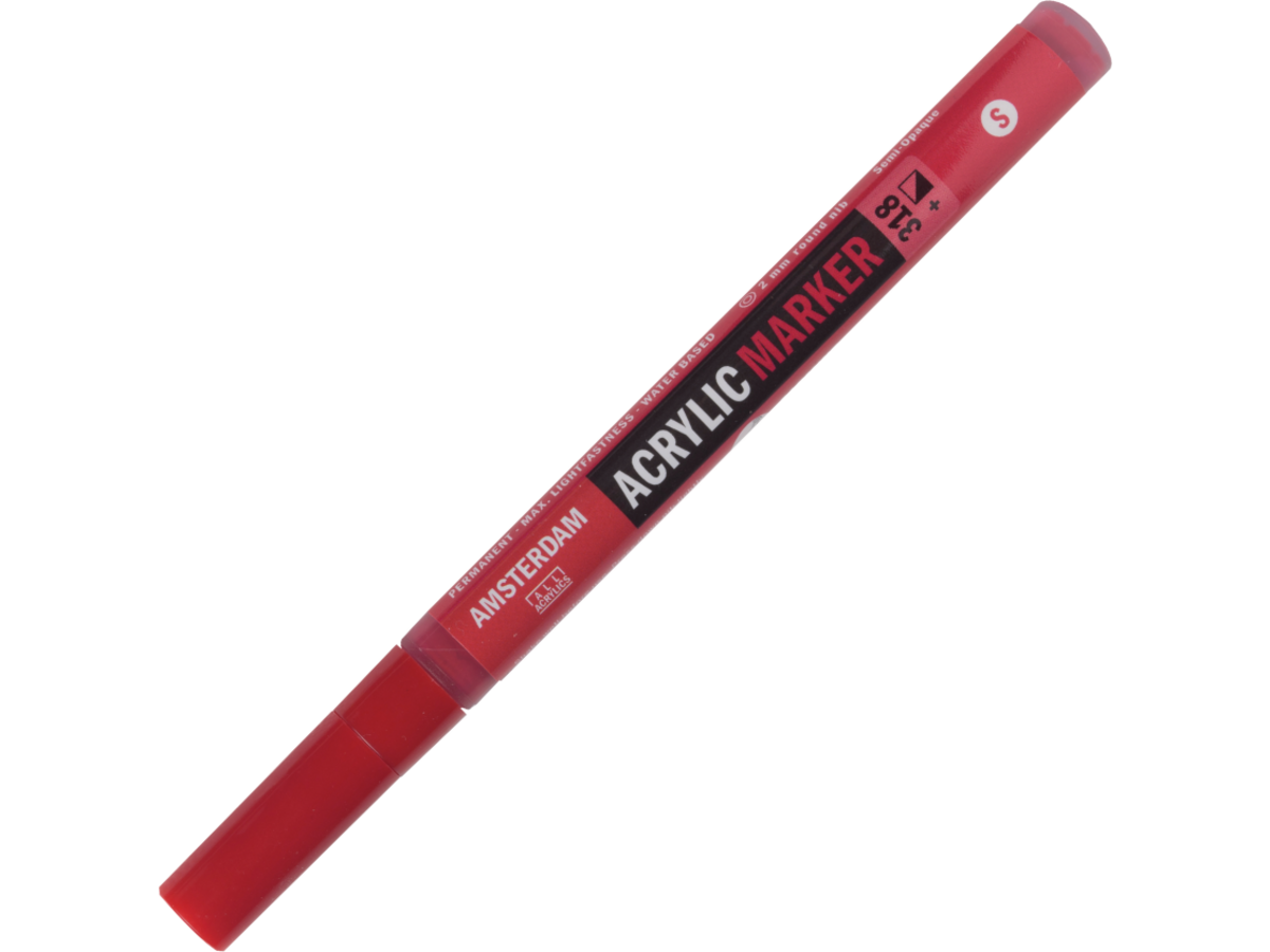 AMSTERDAM ACRYL MARKER 1-2MM RUND KARMINROT 1