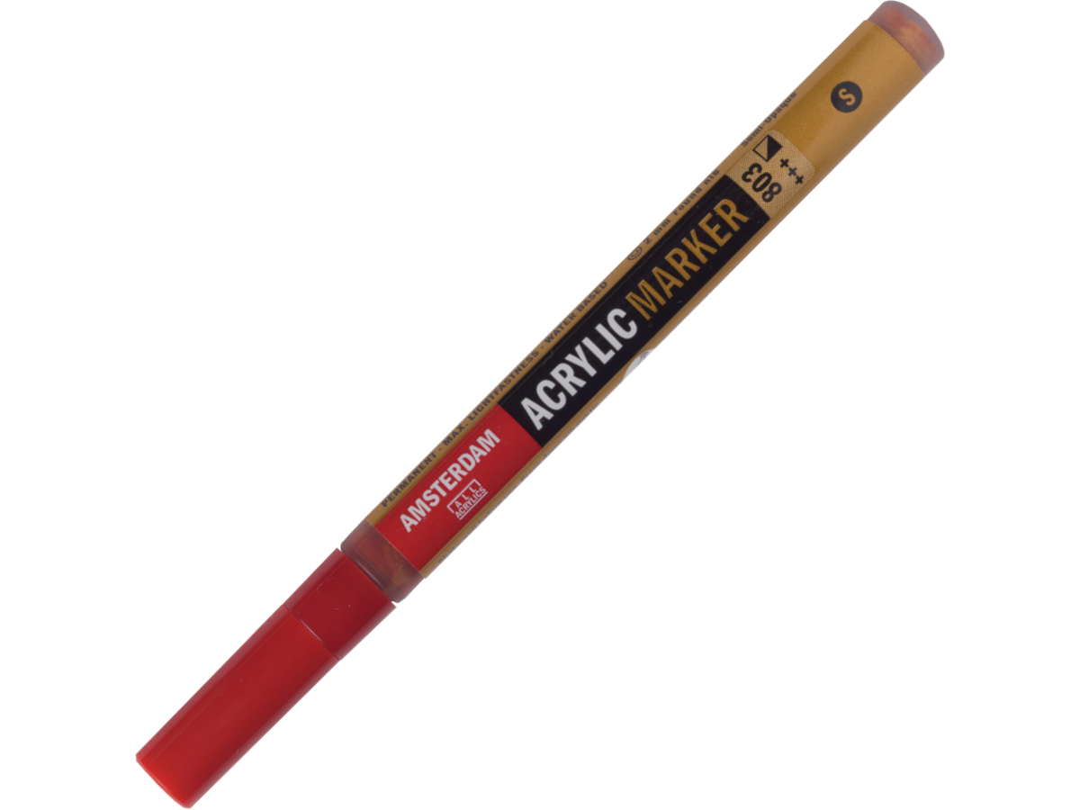 AMSTERDAM ACRYL MARKER 1-2MM RUND GOLD DUNKEL 1