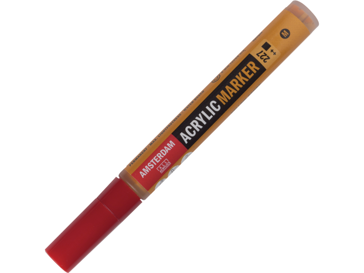 AMSTERDAM ACRYL MARKER 3-4MM RUND GELBER OCKER 1
